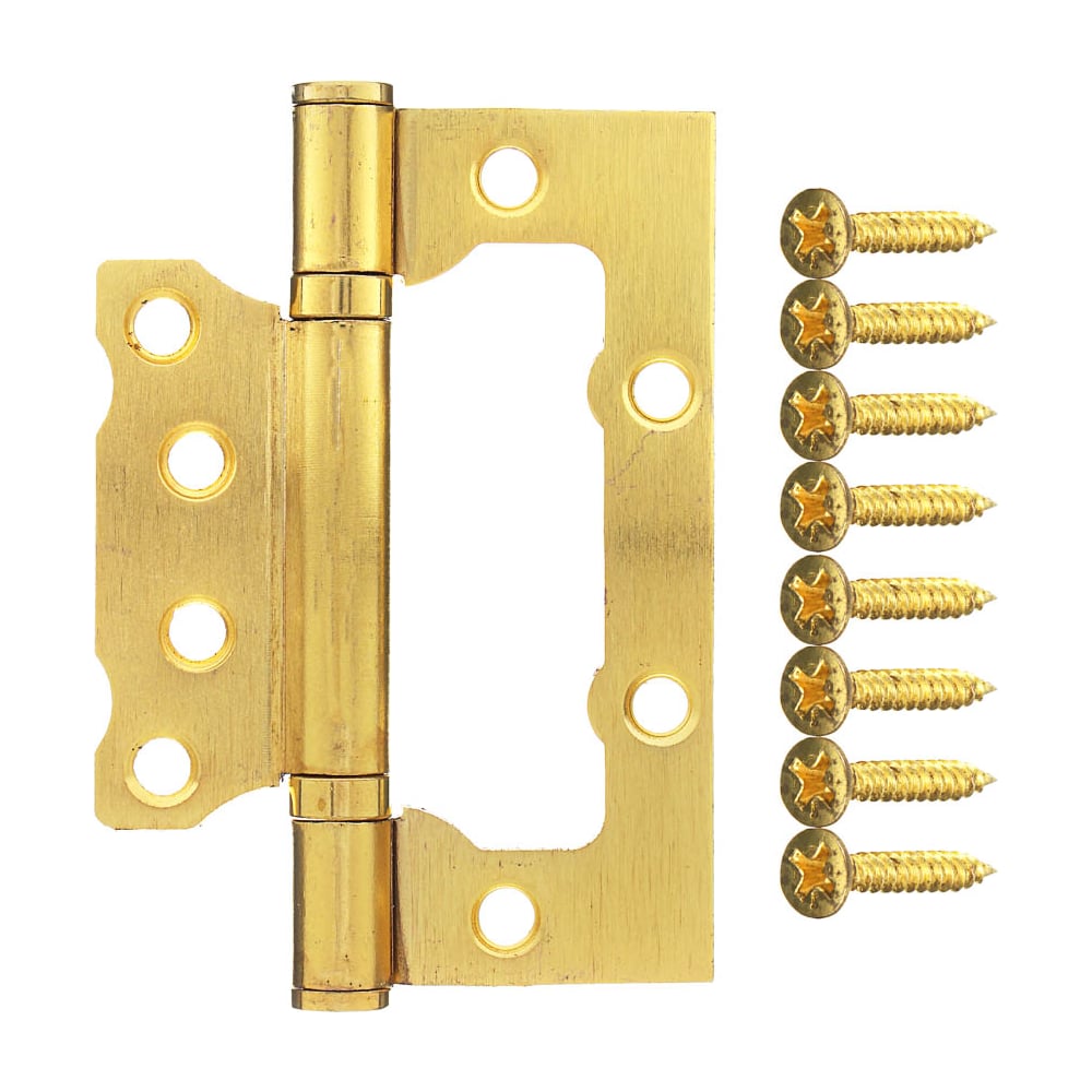 Изображение товара Петля-бабочка без врезки ЕРМАК 4x3" 2,2 мм pb золото арт 1673058 надежное крепление