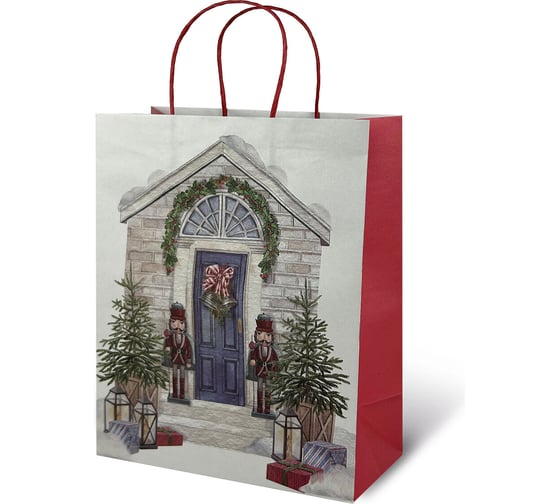 Изображение товара Пакет подарочный Золотая сказка КОМПЛЕКТ 10 штук новогодний 26x32x13см, Новогодняя Сказка 592131