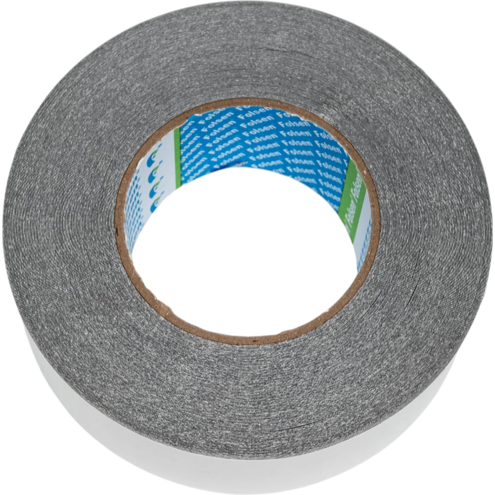 Изображение товара Бумажная двусторонняя лента Folsen 50мм 50м черная термостойкая бесшумная