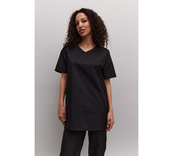 Изображение товара Блуза женская ООО ГУП Бисер Вероника черный, размер 60-62, рост 170-176 4660391413122