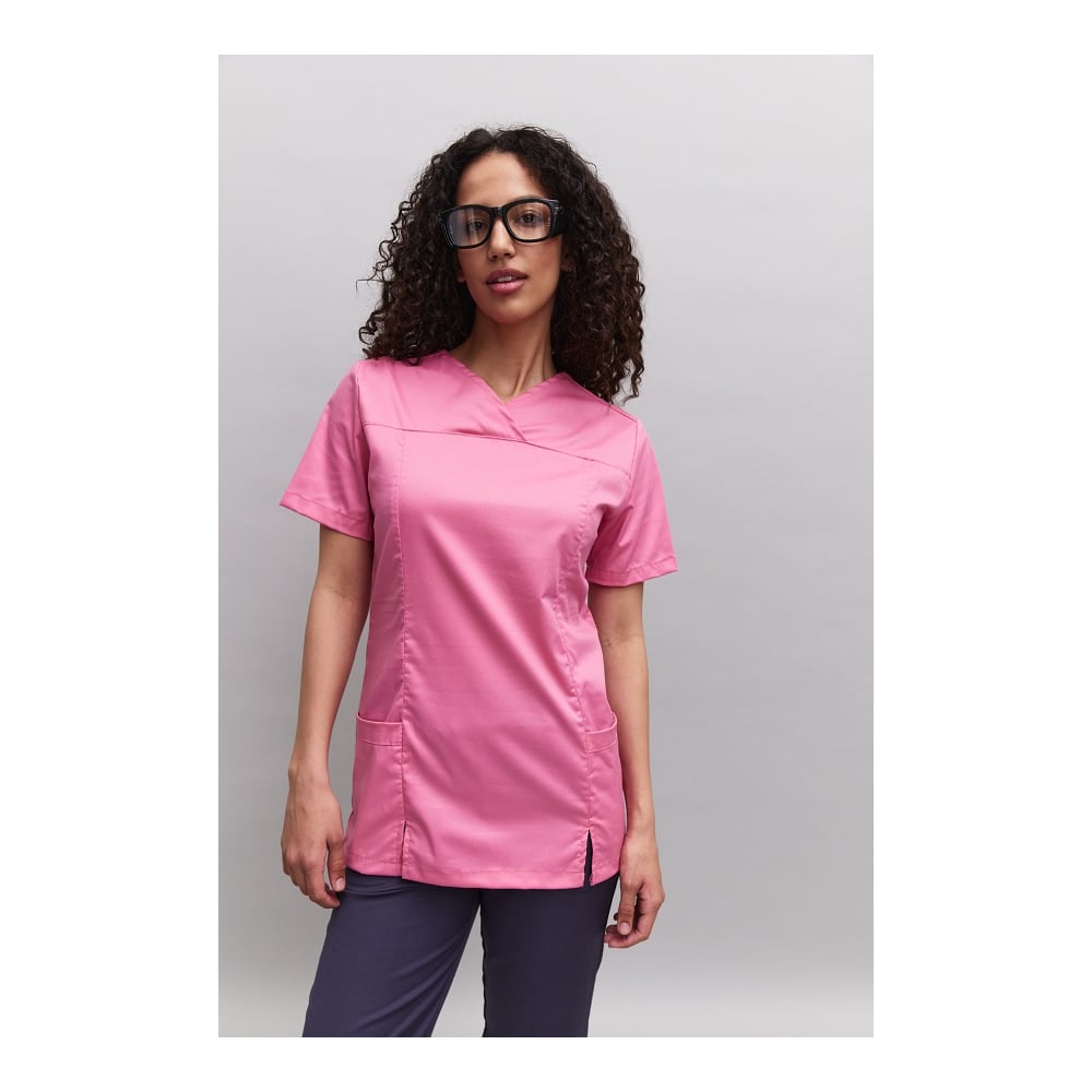 Изображение товара Женская блуза Вена-2 пыльная роза размер 40-42 короткий рукав