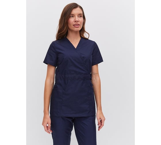 Изображение товара Блуза женская ООО ГУП Бисер Аура синий, размер 52-54, рост 170-176 4660391412897