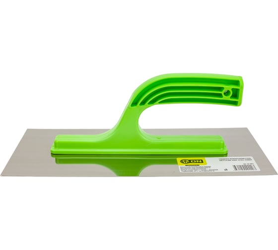 Изображение товара Гладилка ON нержавеющая сталь, 130x270мм, пласт. ручка, прямая 02-16-001