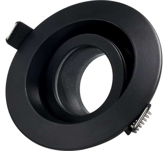 Изображение товара Светильник встраиваемый ST LUCE черный GU10 1*50W IP65 D95xH45 220V без ламп ST255.408.01