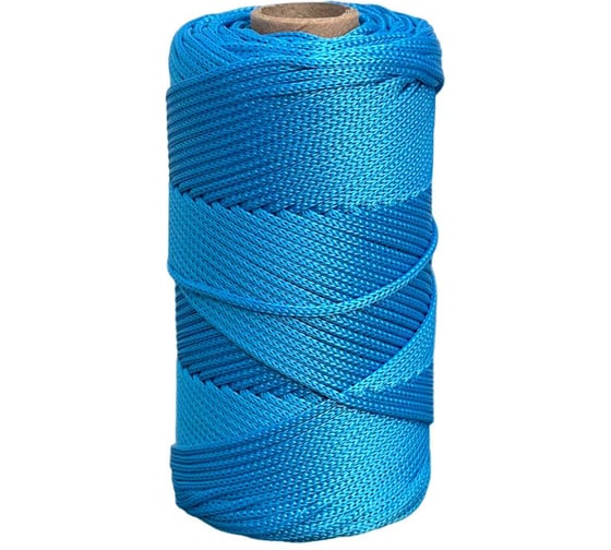 Изображение товара Шнур полиэфирный вязаный truEnergy без сердечника, 2 мм, голубой, бобина 100 м 12831