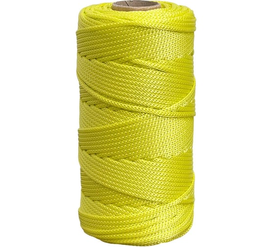 Изображение товара Шнур полиэфирный вязаный truEnergy без сердечника, 2 мм, серебристо-желтый, бобина 100 м 12799