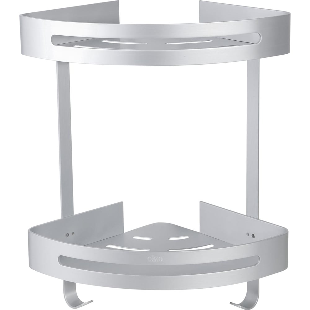 Изображение товара Полка Ekko E819GR настенная с крючками современный дизайн алюминий