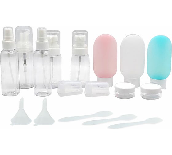 Изображение товара Дорожный набор флаконов в косметичке, 11 флаконов (3x60мл/5x50мл/3x10мл),, 603303 DASWERK 609303