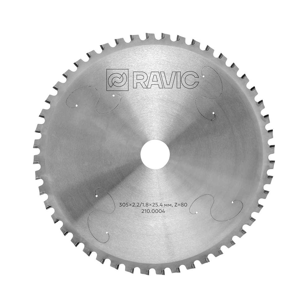 Изображение товара Диск пильный по стали 305x2.2/1.8x25.4 мм Z=80 Ravic 210.0004 для аккуратных металлических резов