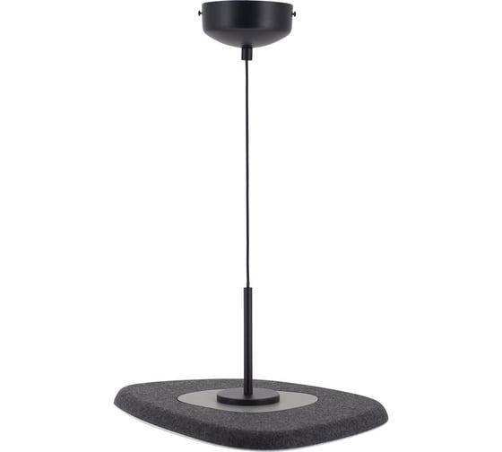 Изображение товара Светильник подвесной Moderli светодиодный Agato 12 Вт фетр, акрил, алюминий черный, серый V11090-PL