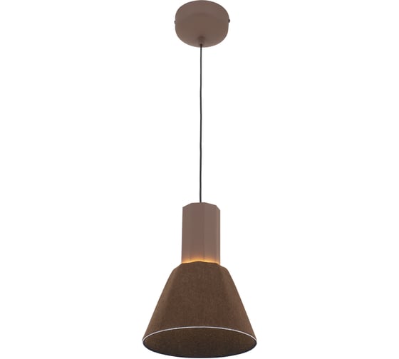 Изображение товара Светильник подвесной Moderli светодиодный Cleri 12 Вт фетр, акрил, алюминий коричневый, черный V11083-PL