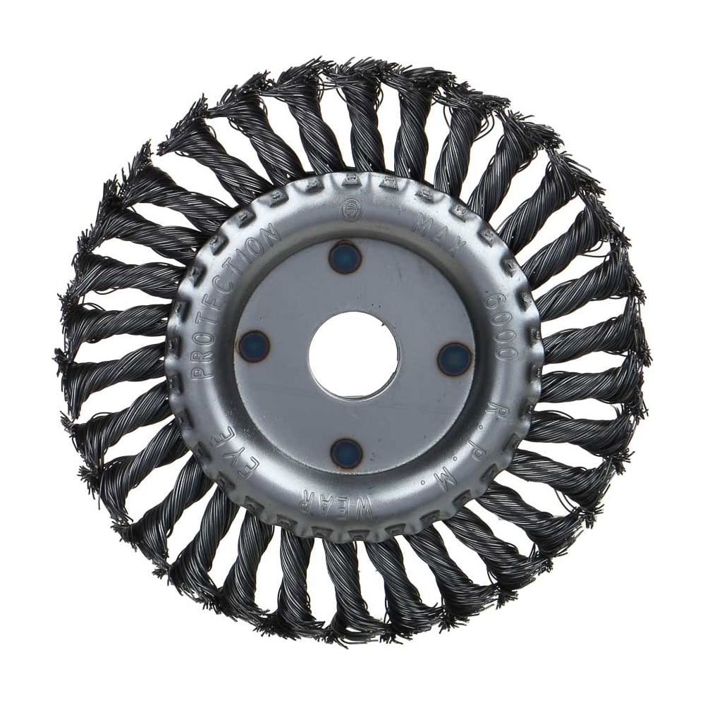 Изображение товара Щетка РОКОТ 679-018 для УШМ 150х22 мм, витая проволока, сталь