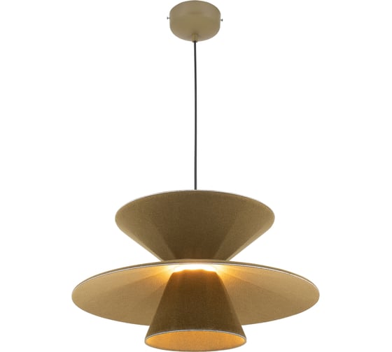 Изображение товара Светильник подвесной Moderli светодиодный Mantis 12 Вт фетр, акрил, алюминий оливковый V11100-PL