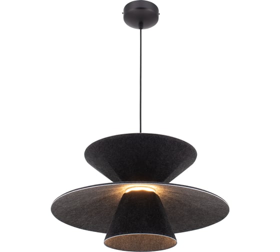Изображение товара Светильник подвесной Moderli светодиодный Mantis 12 Вт фетр, акрил, алюминий черный V11101-PL