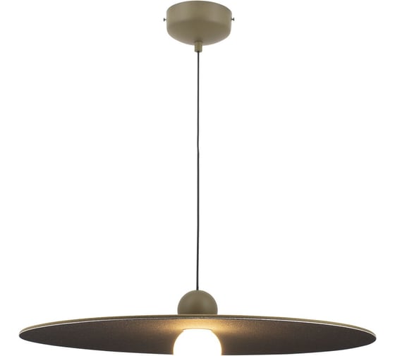 Изображение товара Светильник подвесной Moderli светодиодный Niko 7 Вт фетр, стекло, алюминий оливковый, черный V11094-PL