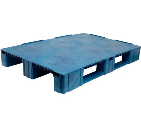Изображение товара Паллет Gigant 1200x800x150 сплошной на 3-х полозьях синий 34231