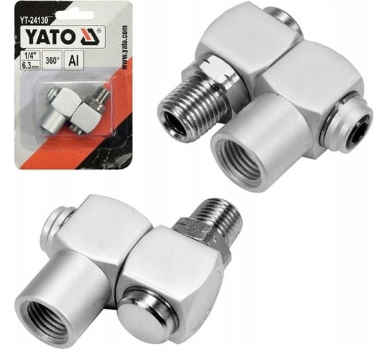 Изображение товара Пневматическое шарнирное соединение 1/4" YATO YT-24130