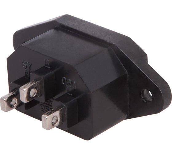 Изображение товара Сетевой штекер на корпус REXANT 3PIN, 10А, 25 шт. 11-0001