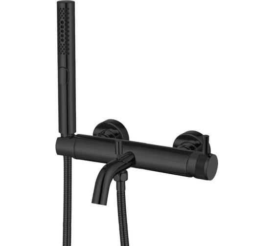 Изображение товара Cмеситель для ванны ALLEN BRAU 5.31D10-31 PRIORITY излив, душевой набор, черный матовый 323724 00323724