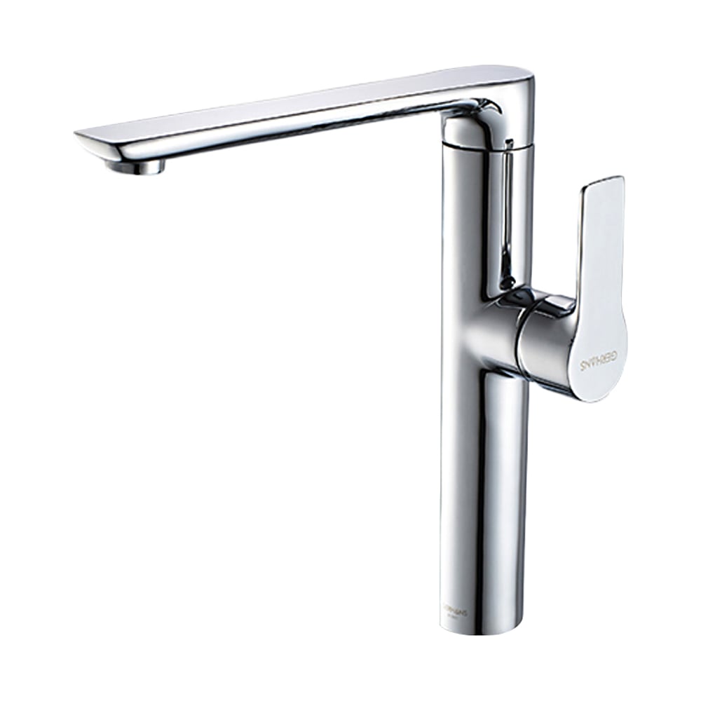 Изображение товара Смеситель для умывальника Gerhans K14015 с поворотным изливом и керамическим картриджем