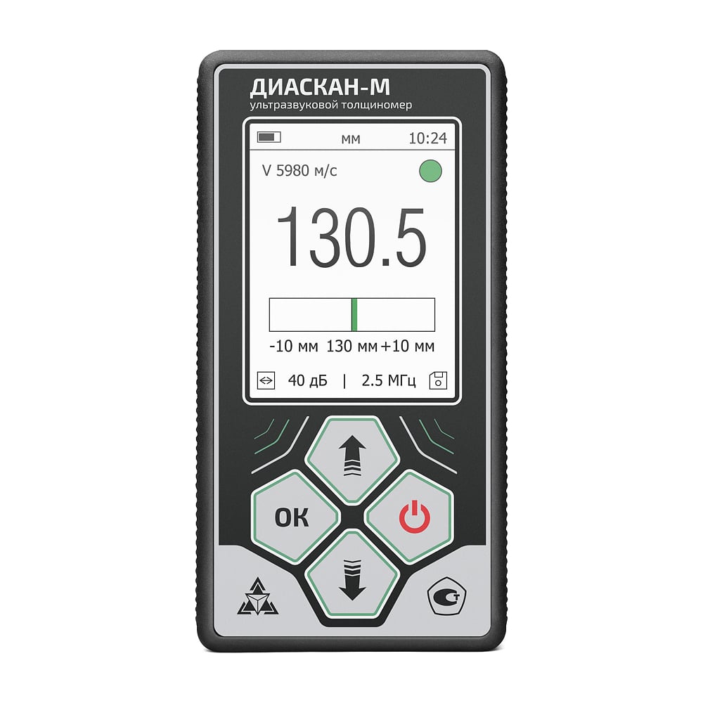 Изображение товара Толщиномер ультразвуковой ТЕХНО-НДТ ДИАСКАН-М 5 МГц профессиональный