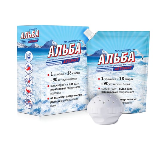 Изображение товара Средство Ваше Хозяйство АЛЬБА АВТОМАТ для стирки 900г 4680028940944