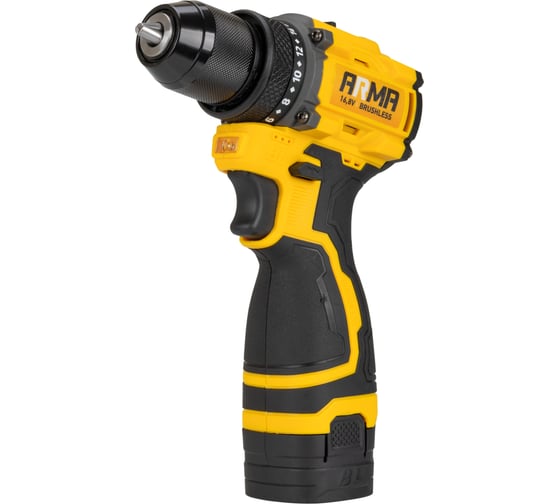 Изображение товара Дрель-шуруповерт аккумуляторная ARMA с набором аксессуаров ACD-2016