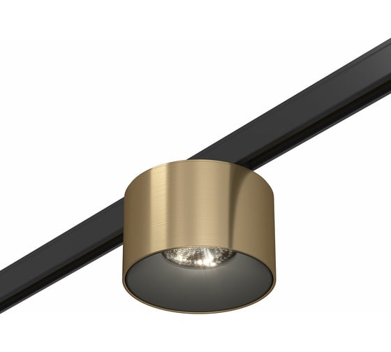 Изображение товара Магнитный трековый светильник ST LUCE Латунь LED 1*5W 3000K 350Lm Ra>90 36 IP20 D60xH38 24V ST669.336.05