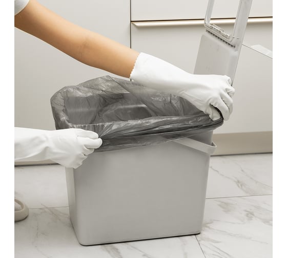 Изображение товара Пакеты для мусора Home (60 л; 50 шт; серые) PALISAD 927125