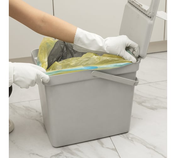 Изображение товара Пакеты для мусора с завязками Home (35 л; 15 шт; желтые) PALISAD 927165