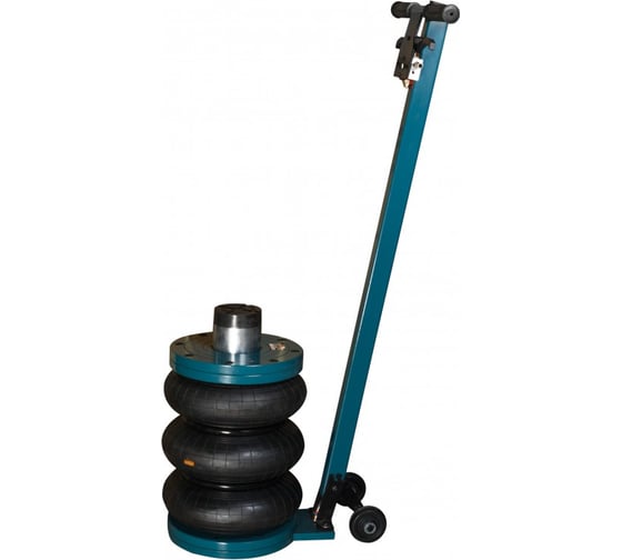 Изображение товара Подкатной пневматический домкрат с удлиненной регулируемой рукояткой + адаптер-удлинитель с резиновой накладкой Forsage 2.2т F-2004-9A(1834)