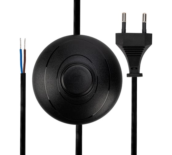 Изображение товара Сетевой шнур REXANT с напольным переключателем 2х0,75 мм2 2,5 м 11-1144