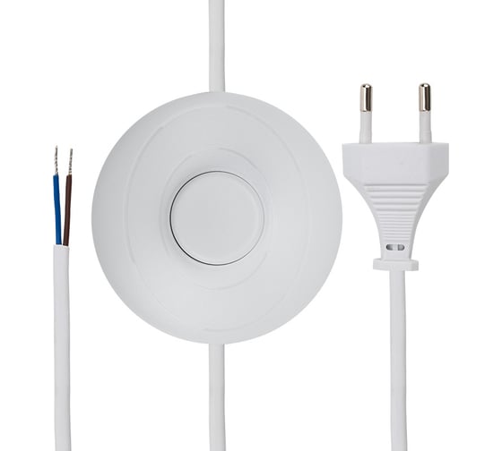 Изображение товара Сетевой шнур REXANT с напольным переключателем 2х0,75 мм2 2,5 м 11-1145