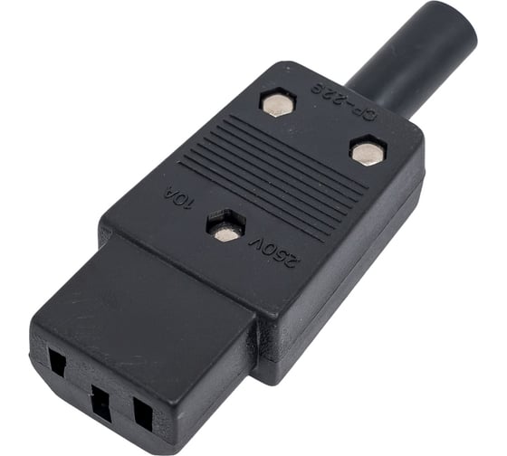 Изображение товара Сетевой штекер REXANT 3 pin 10А 25 шт 11-0004