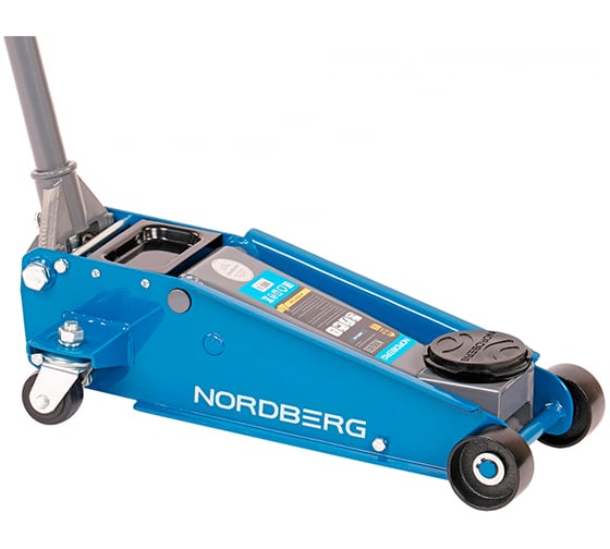 Изображение товара Подкатной домкрат NORDBERG 3 т, 120-450 мм, с резиновой насадкой N32030