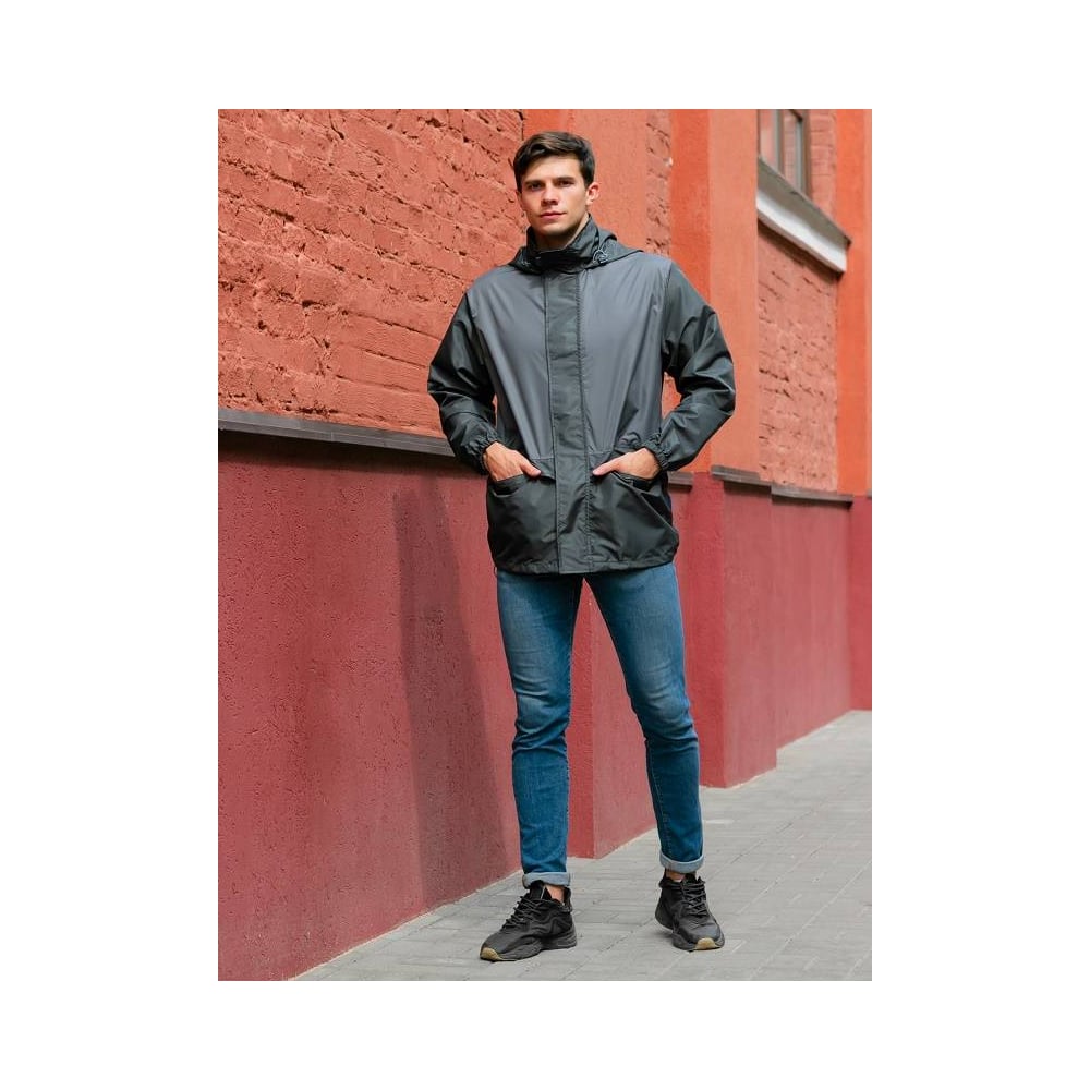 Изображение товара Мужская утепленная куртка ГУП Бисер Матрица ЛЮКС Grey 52-54, водоотталкивающая, световозвращающая