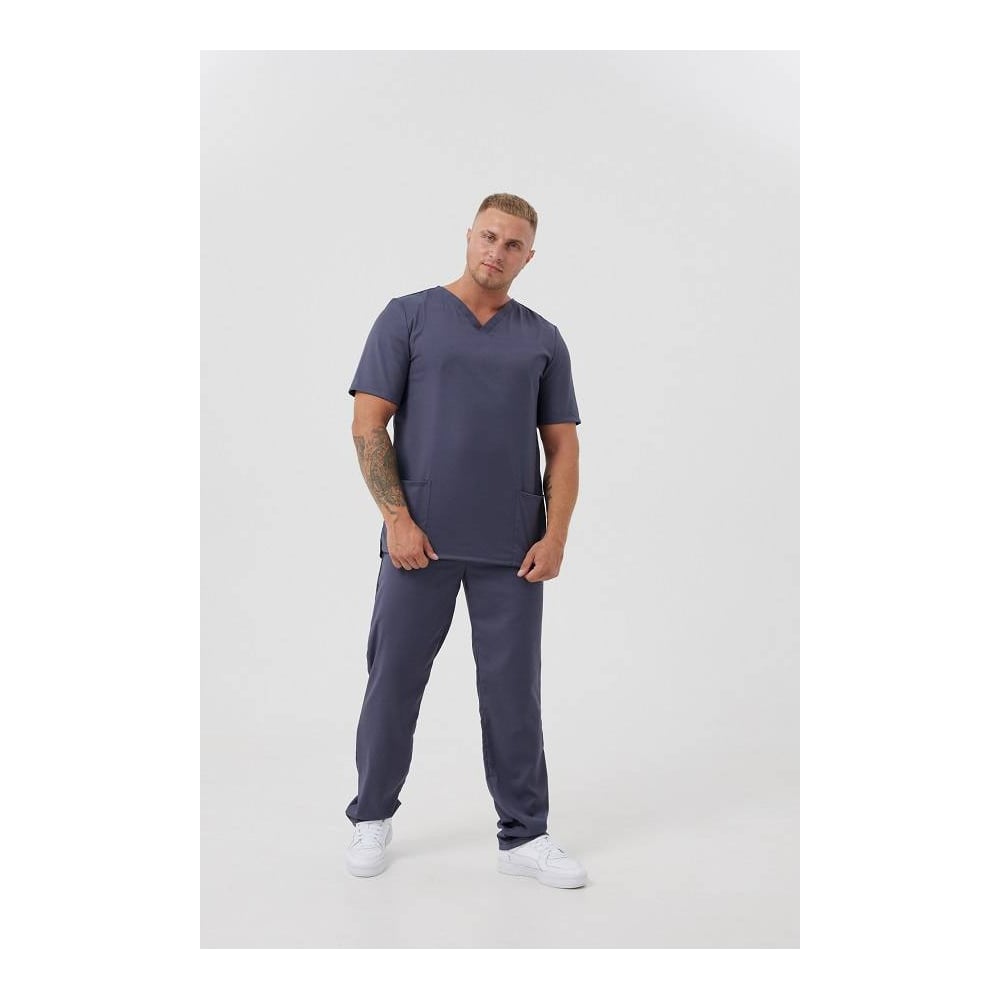 Изображение товара Костюм мужской медицинский Бисер Пульс темно-серый размер 52-54