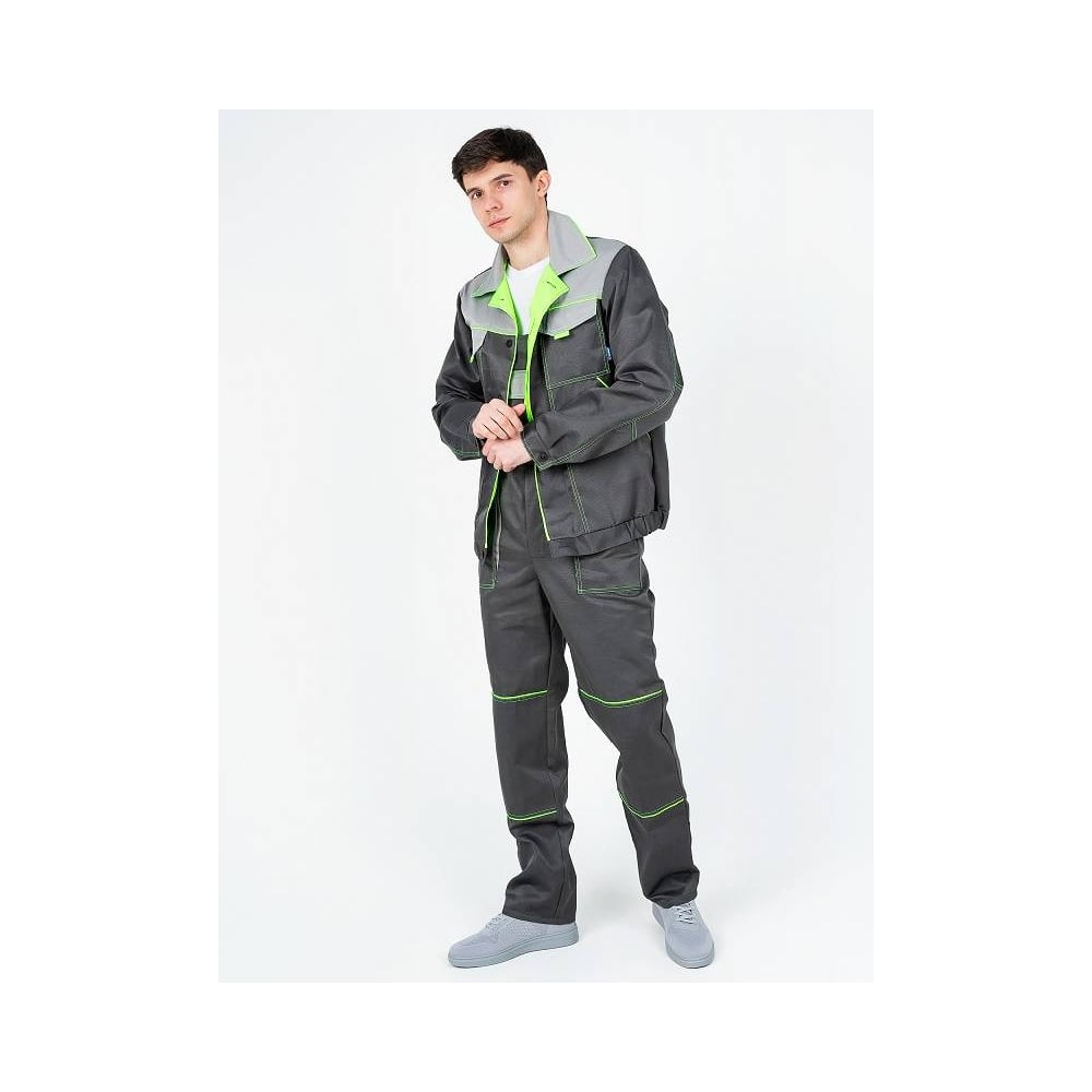 Изображение товара Костюм мужской двоечный Мастер-5 серый светлый лимон 56-58