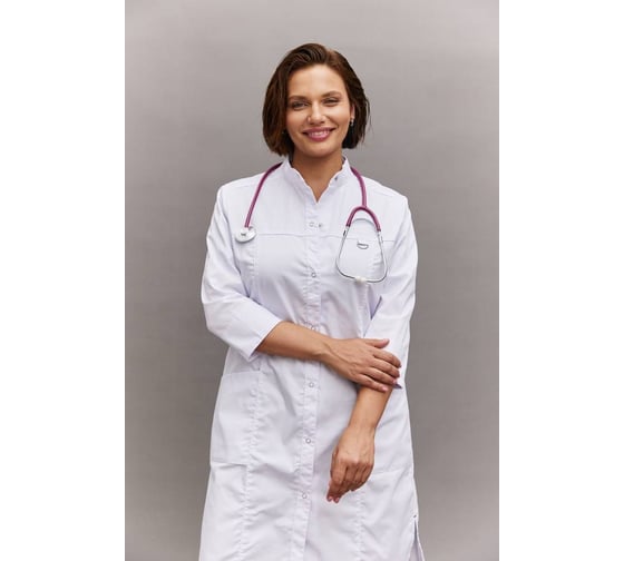 Изображение товара Халат женский ООО ГУП Бисер White Lady размер 112-116, рост 170-176 4630407322663