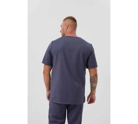 Изображение товара Костюм мужской медицинский ООО ГУП Бисер Пульс темно-синий, размер 96-100, рост 182-188 4660391415133