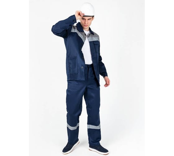 Изображение товара Костюм ООО ГУП Бисер Магистраль NEW темно-синий/серый/СВП, размер 72-74, рост 182-188 4660391451773