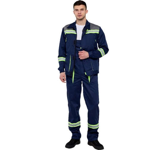 Изображение товара Костюм ООО ГУП Бисер Фреш темно-синий/серый/лимон, СВП, размер 48-50, рост 182-188 4660391400450