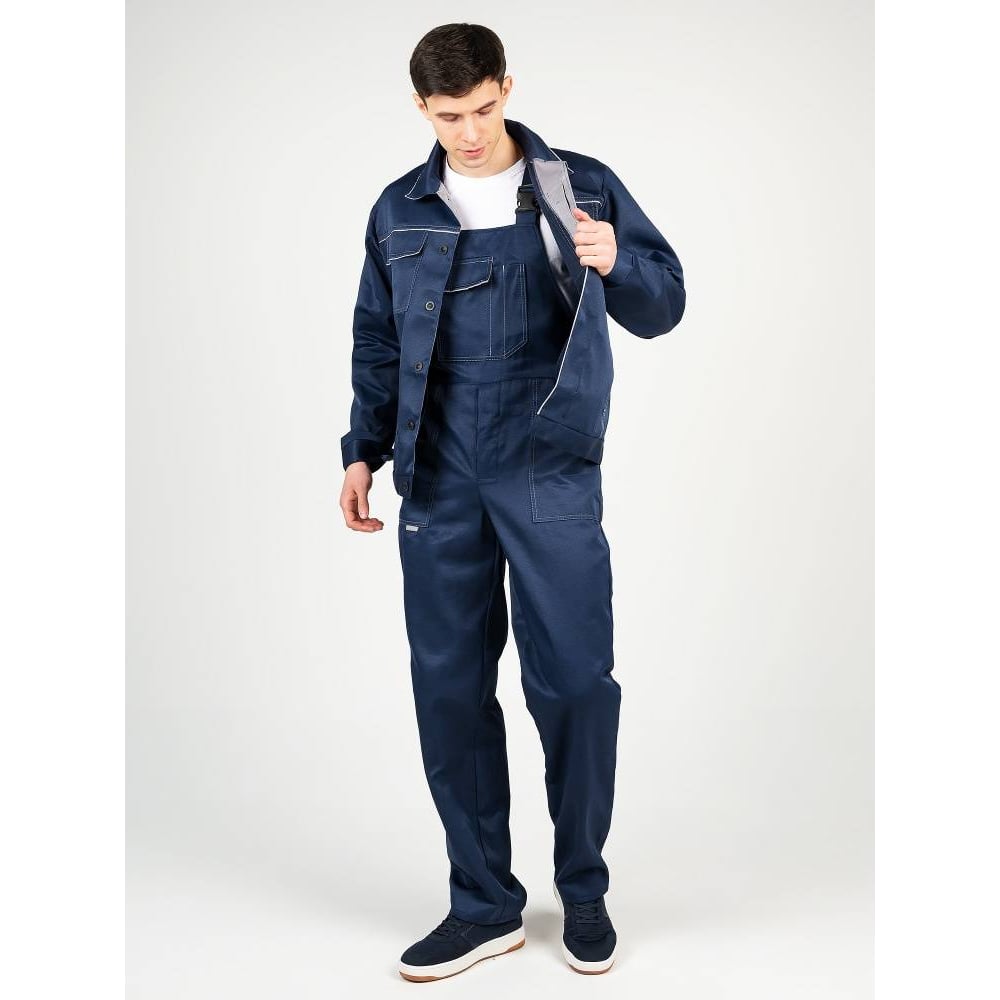 Изображение товара Костюм Бригадир-5 NEW мужской темно-синий серый 52-54 рост 182-188