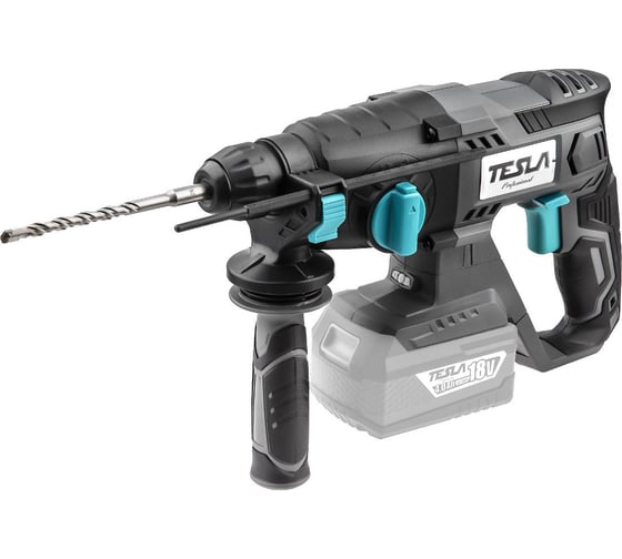 Изображение товара Аккумуляторный перфоратор TESLA TD18DC TO 18В LiION SDS+ 20мм 0-1500об/мин 1,9 Дж 3 режима 597883