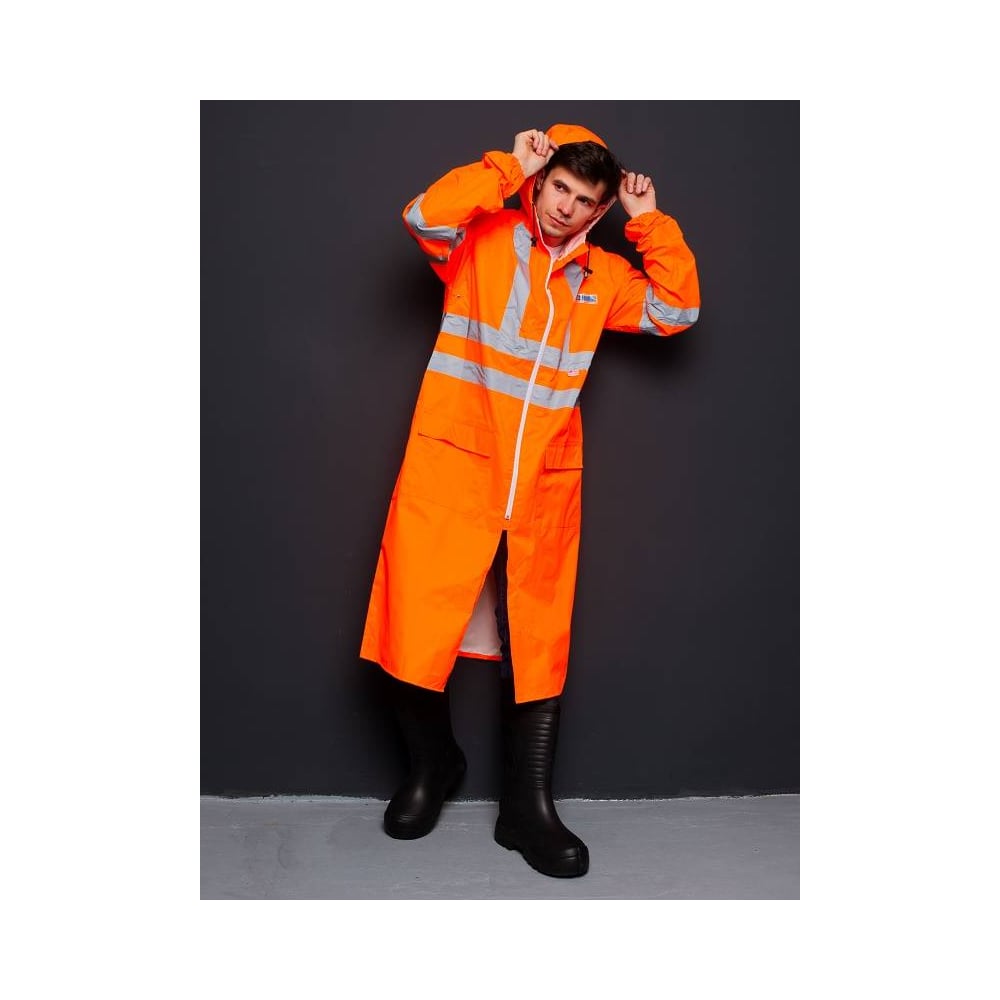 Изображение товара Плащ ГУП Бисер Нейлоно-Водоотталкивающий 48-50 Рост 182-188 Оранжевый