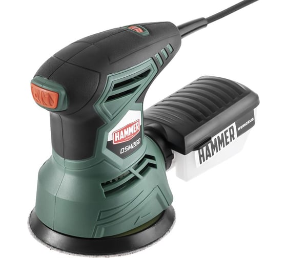 Изображение товара Орбитальная шлифовальная машина Hammer Flex 260 Вт, диаметр 125 мм, 6000-12000 об/мин OSM260