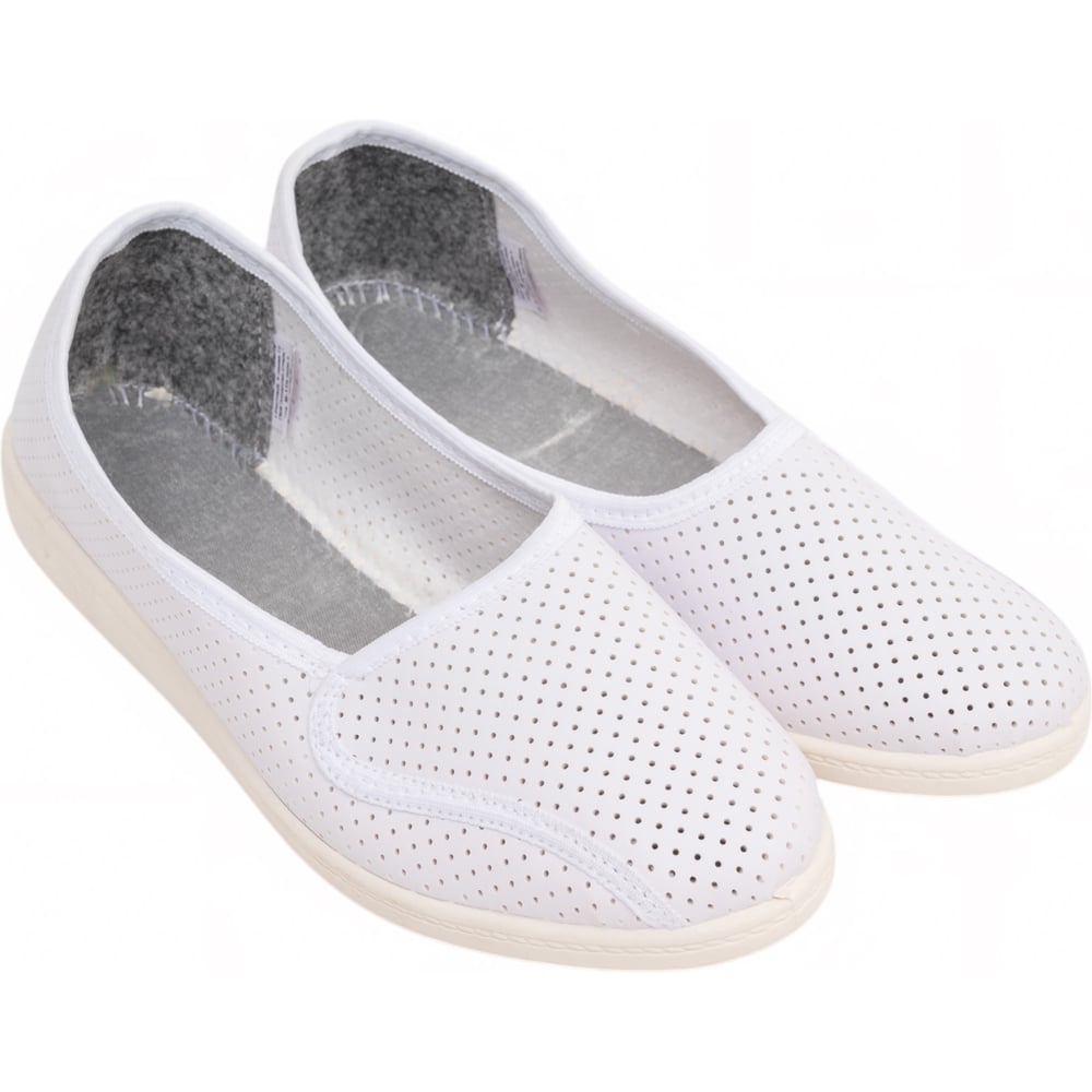 Изображение товара Женские туфли с перфорацией искусственная кожа размер 40 белые