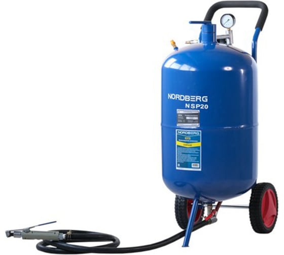 Изображение товара Пескоструйная установка NORDBERG бак для песка 74 л NSP20