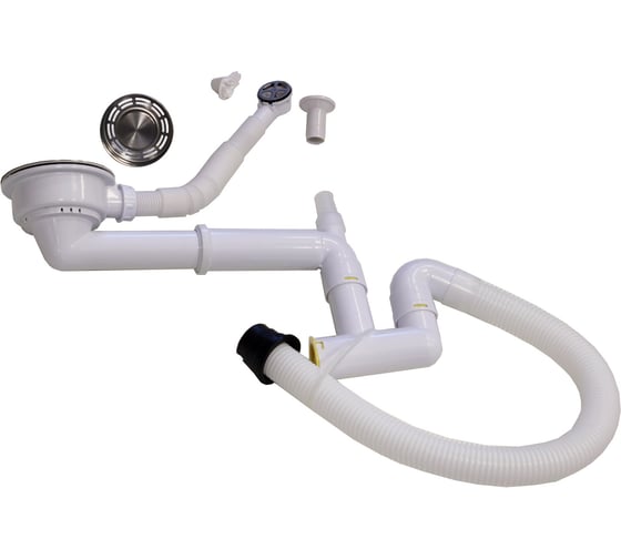 Изображение товара Комплект выпуск с сифоном для мойки LONGRAN с одной чашей S1100