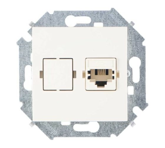 Изображение товара Телефонная розетка Simon RJ11, винтовой зажим, слоновая кость 20 1591480-031